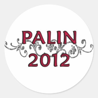 Redonda Pegatina del Vino de Palin 2012