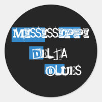 Pegatina Delta Blues de Mississippi