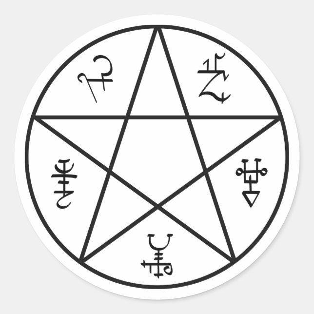 Redonda Pegatina Demon Trap (Anverso)