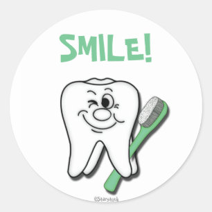 Redonda Pegatina dentista