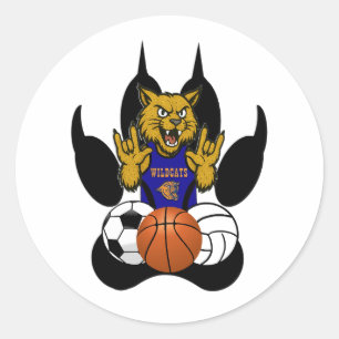 Redonda Pegatina DEPORTIVO DE RSD WILDCATS