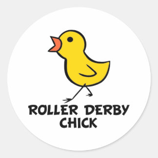 Redonda Pegatina Derby Chick