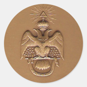 Redonda pegatina derecho escocés de 3"