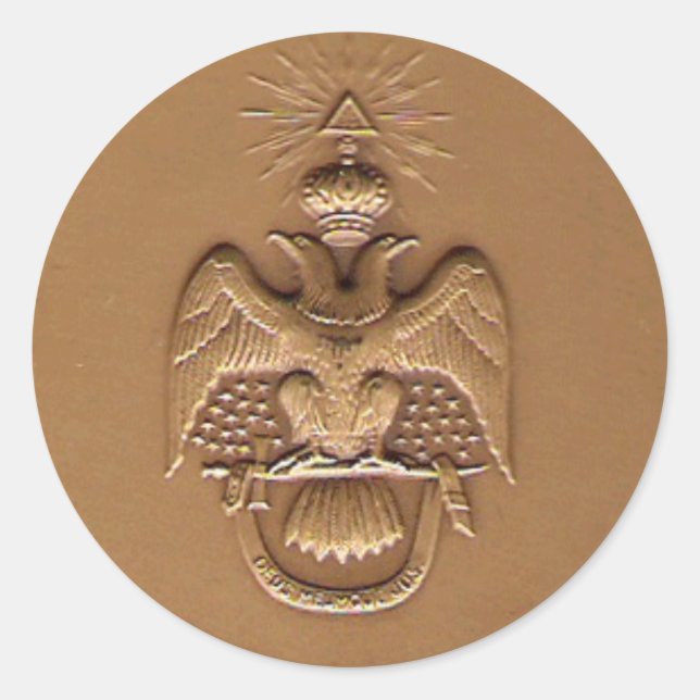 Redonda pegatina derecho escocés de 3" (Anverso)