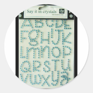 Redonda pegatina diamante de imitación acrílico