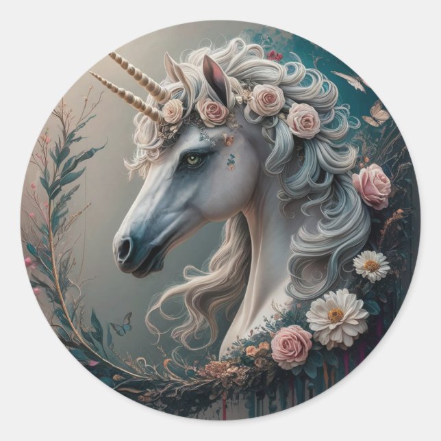 Redonda pegatina diferente (Anverso)