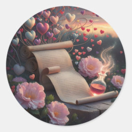 Redonda pegatina diferente