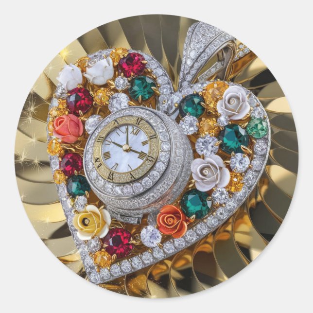 Redonda pegatina diferente (Anverso)