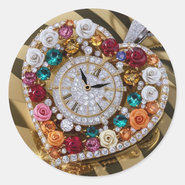 Redonda pegatina diferente (Anverso)