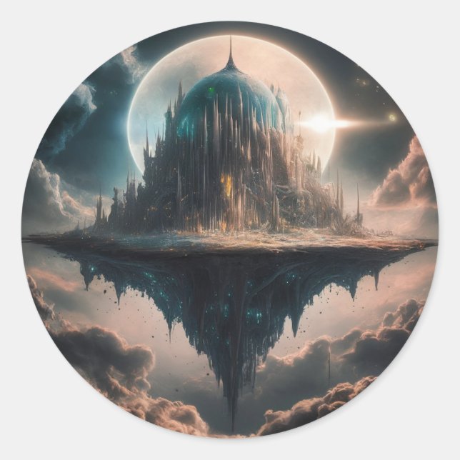 Redonda pegatina diferente (Anverso)