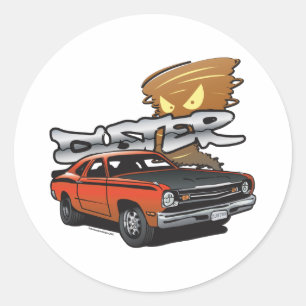 Redonda Pegatina Dig My Duster 3"