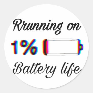 Redonda pegatina divertido/ 1 pulgada