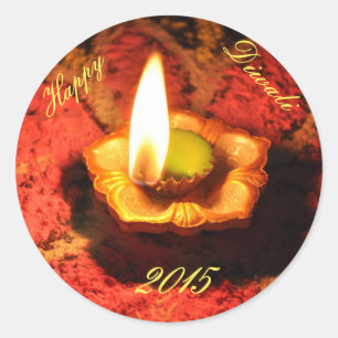 Redonda Pegatina Diwali