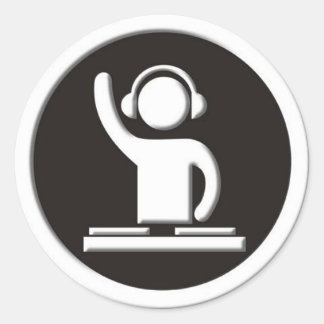 Redonda Pegatina Dj