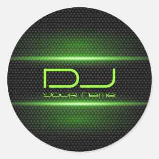 Redonda Pegatina DJ de Green Effects