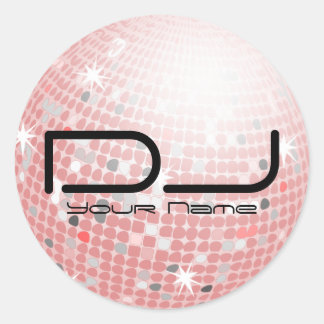 Redonda Pegatina DJ Disco Ball