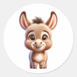 Redonda Pegatina Donkey