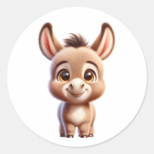 Redonda Pegatina Donkey