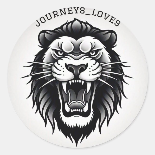 Redonda pegatina dreamcatcher por James Michael Miller (Anverso)