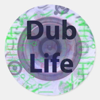 Redonda Pegatina Dub Life