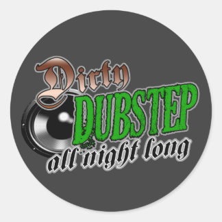 REDONDA PEGATINA DUBSTEP