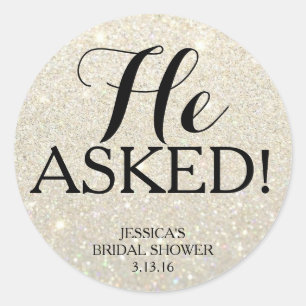 Redonda Pegatina Ducha Bridal Iluminada - ¡Preguntó! WG