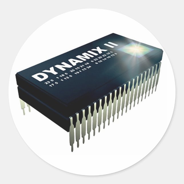 Redonda Pegatina Dynamix II CHIP (Anverso)