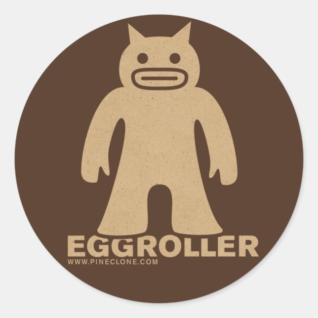 REDONDA PEGATINA EGGROLLER (Anverso)