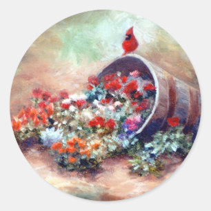 Redonda Pegatina el desbordar