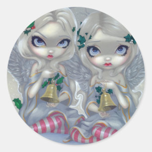 Redonda pegatina "El Holly y la Ivy"