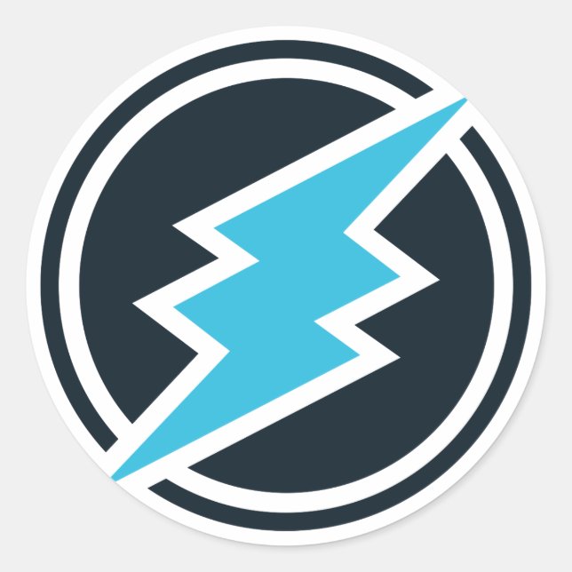 Redonda Pegatina Electroneum (Anverso)