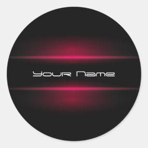 Redonda Pegatina elegante de DJ