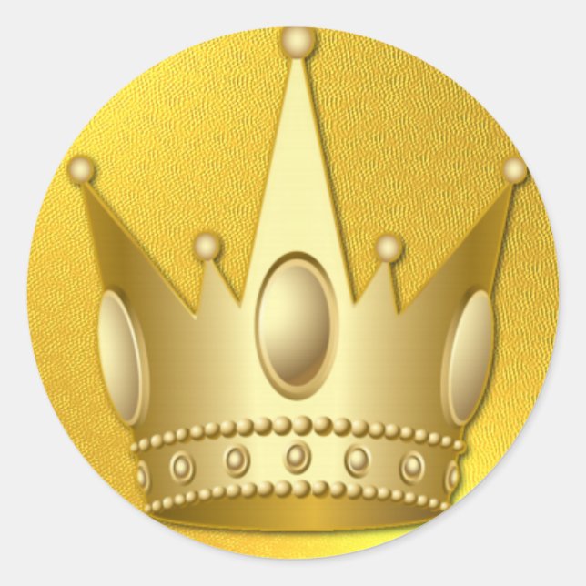 Redonda Pegatina elegante real - SRF (Anverso)