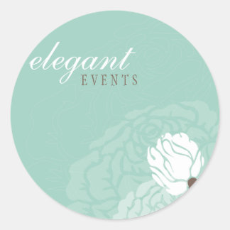 Redonda PEGATINA ELEGANTE SEAL :: elegante rosa 12