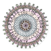 Pegatina Elogia al Señor Medallón