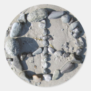 Redonda Pegatina empedrado de la paz