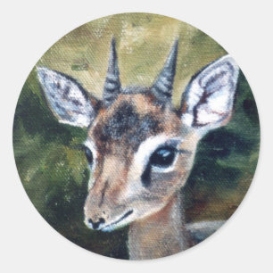 Redonda Pegatina enano del antílope de Dikdik