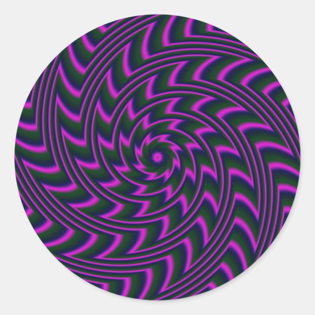 Redonda Pegatina espiral (Anverso)