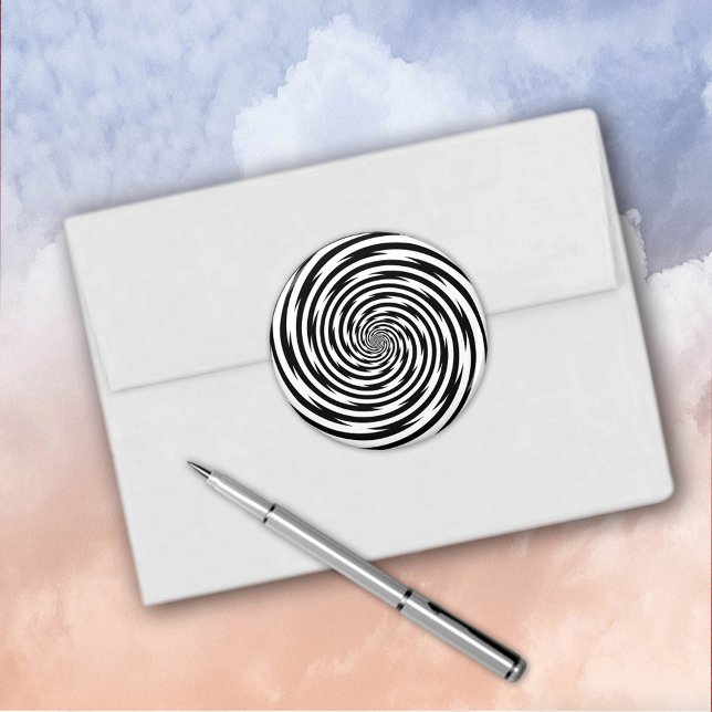 Redonda Pegatina espiral de hipnosis (Mystify your mail! The perfect mind bender! )