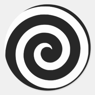Redonda Pegatina espiral para hipnosis e hipnotistas