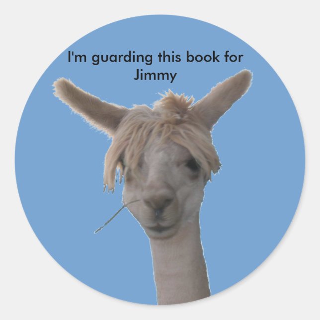 Redonda Pegatina - Estoy vigilando este libro... (Anverso)