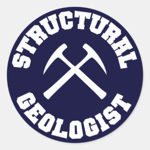Redonda Pegatina estructural del geólogo