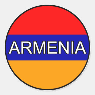 Redonda Pegatina Euro de Armenia