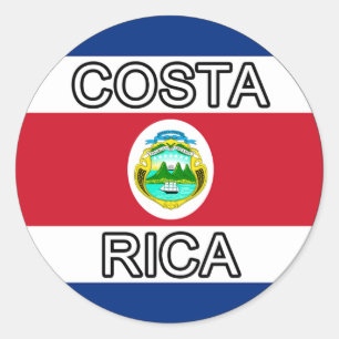 Redonda Pegatina Euro de Costa Rica