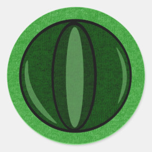 Redonda Pegatina extranjero del ojo del reptil