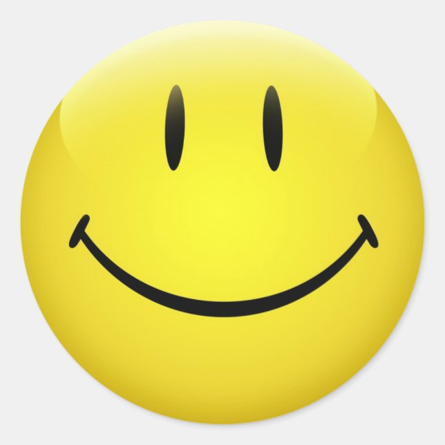 Redonda Pegatina facial (Anverso)