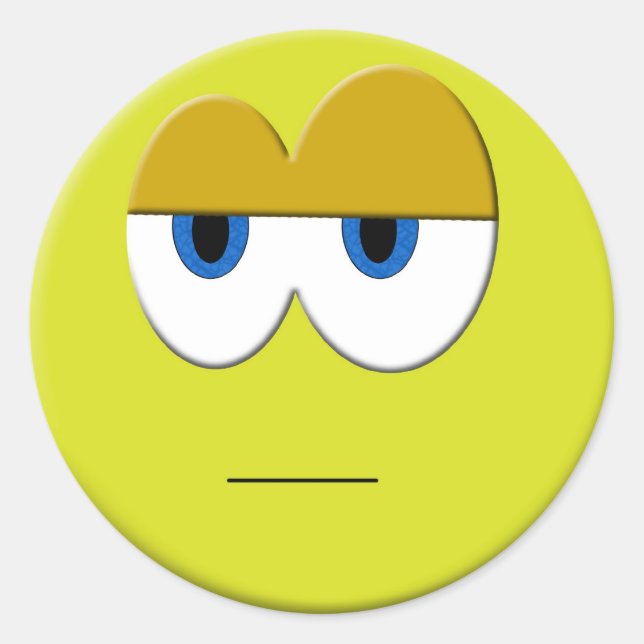 Redonda Pegatina facial (Anverso)