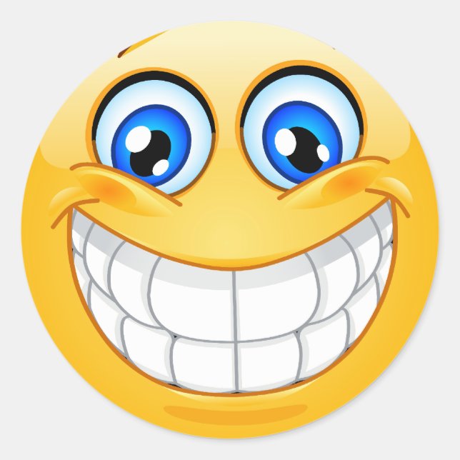 Redonda Pegatina facial (Anverso)