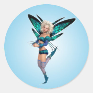 Redonda Pegatina Fairy Fancy