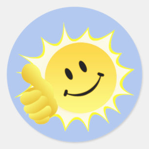 Redonda Pegatina _ Felicitaciones